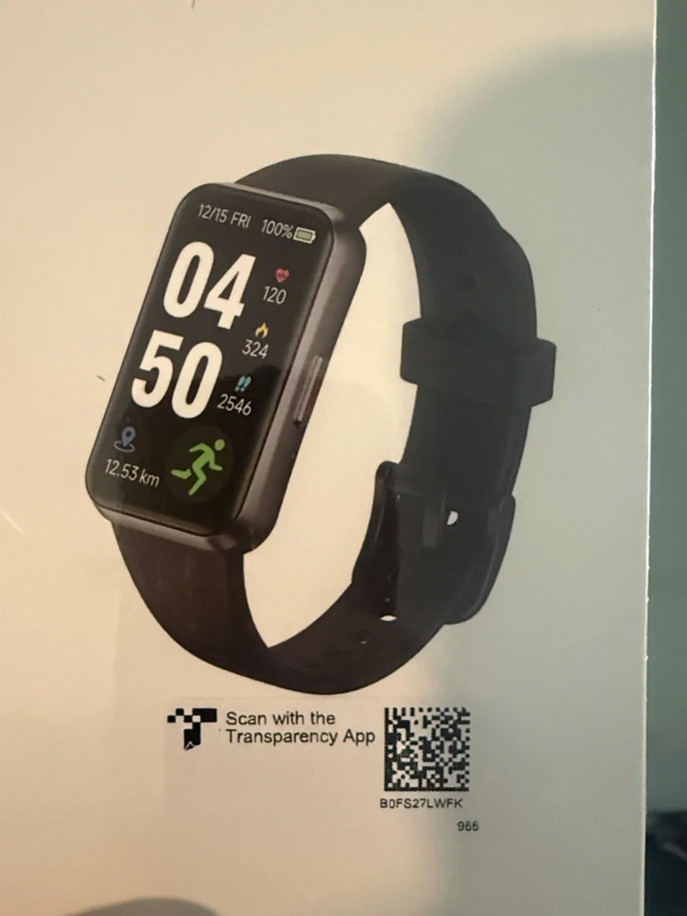 Smart Band Fitness Tracker - Black